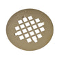 Oatey® 42137 Universal Snap-Tite Strainer, 4-1/4 in Dia, Stainless Steel, UltraShine® PVD Polished Brass, Import