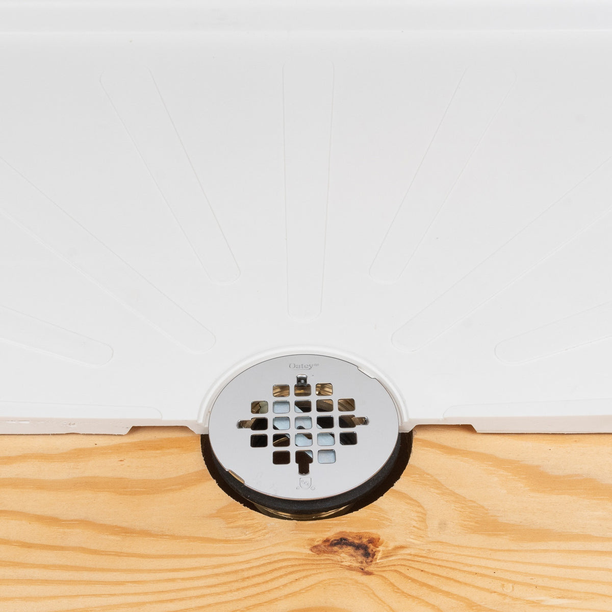140 Round No-Caulk Shower Drain - 2" - Push-On Connection