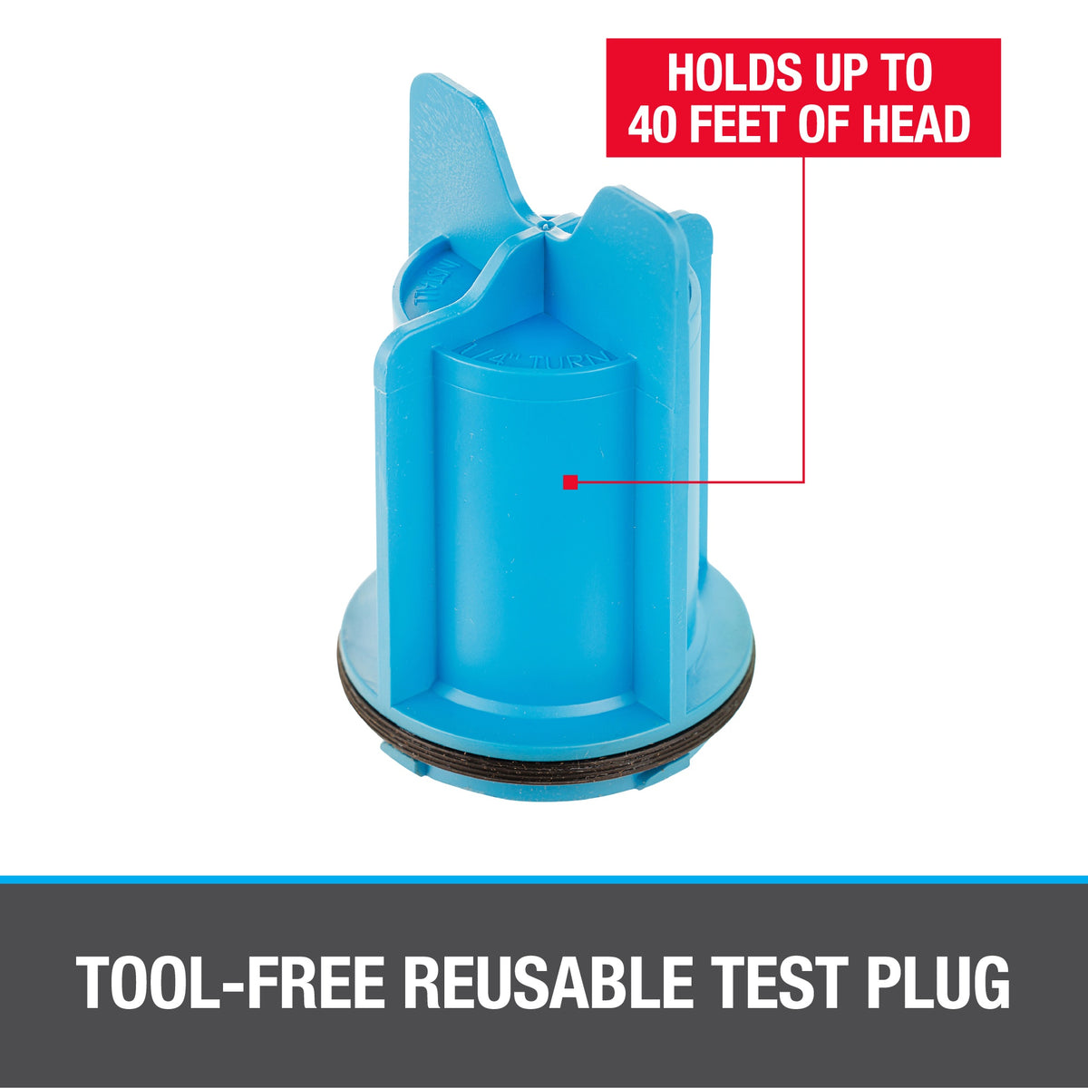 130 Series Test Plug - Polypropylene - Blue