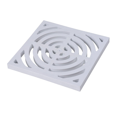 Full Top Grate - White - 9" L x 9" W