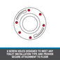 Offset Level-Fit Closet Flange with Metal Ring - Plastic/PVC