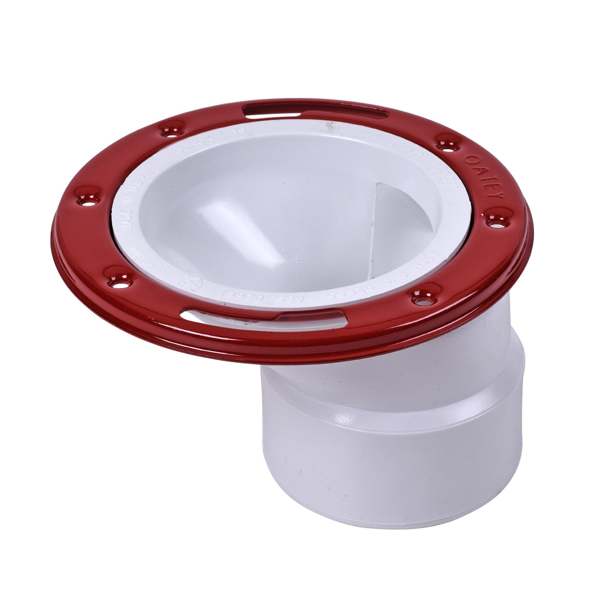 Offset Level-Fit Closet Flange with Metal Ring - Plastic/PVC