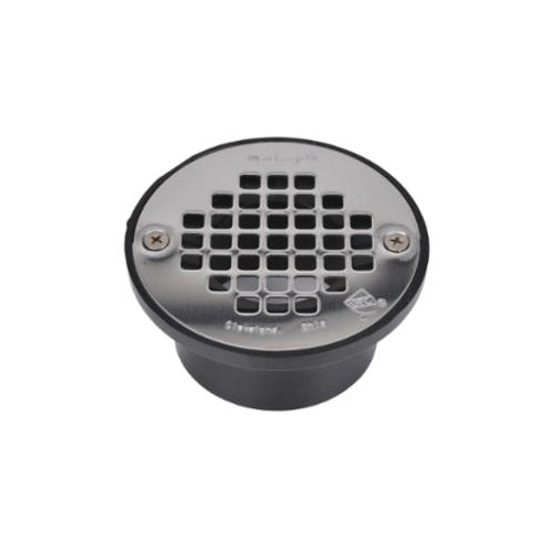 Oatey® 43578 General Purpose Floor Drain, 2 or 3 in Outlet, 4 in Stainless Steel Grid, ABS Drain