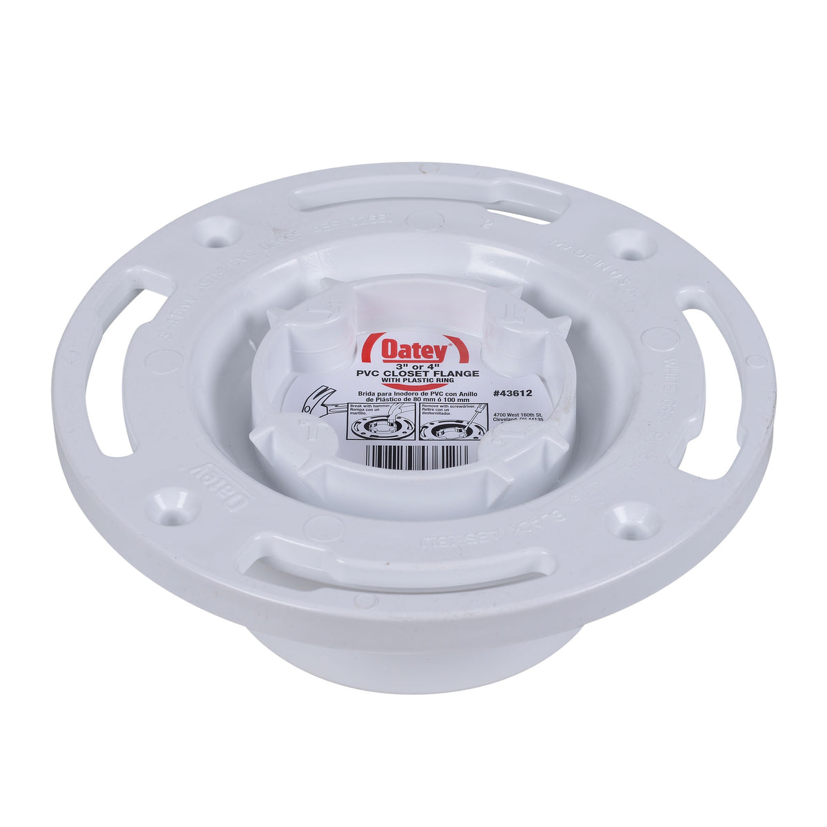 Easy Tap Closet Flange with Test Cap - and Plastic Ring