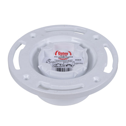 Easy Tap Closet Flange with Test Cap - and Plastic Ring