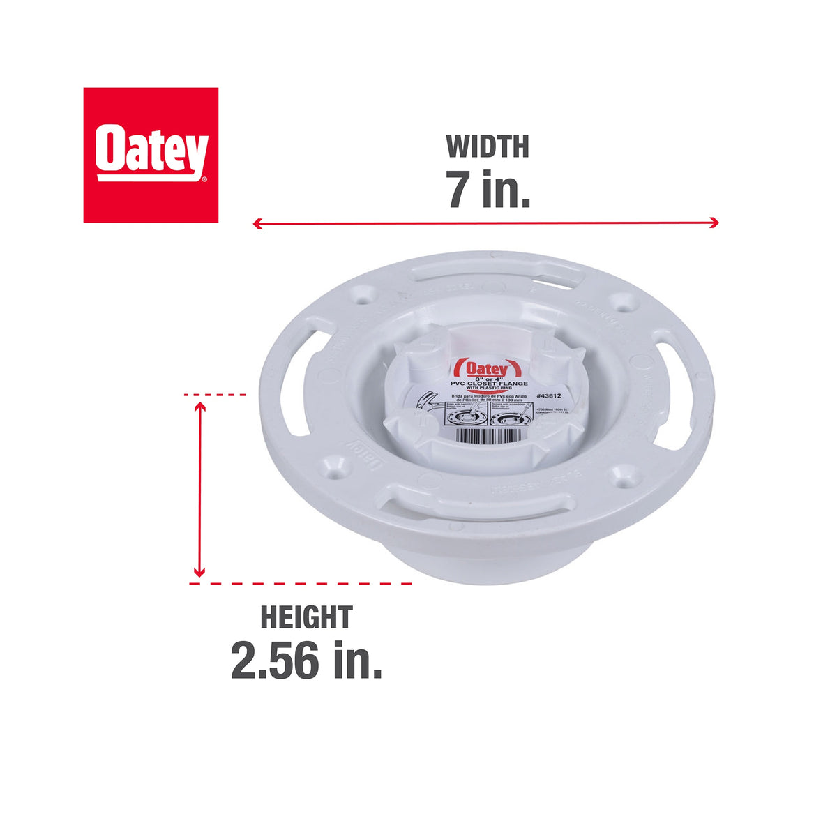 Easy Tap Closet Flange with Test Cap - and Plastic Ring