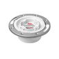 Oatey® 43613 Closet Flange With Test Cap and Stainless Steel Ring, 3.52 in ID x 3.96 in OD, 3 or 4 in Pipe, PVC, Domestic
