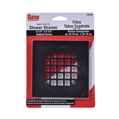 Square Snap-Tite Strainer - Stainless Steel - 4-1/4"