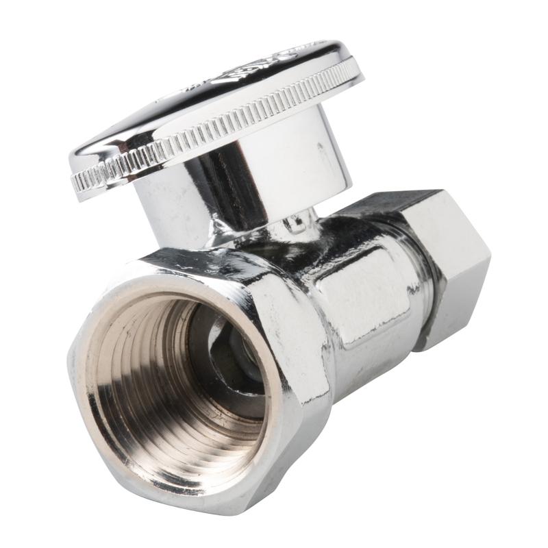 Quarter Turn Straight Stop Valve - 1/2 - Lead-Free