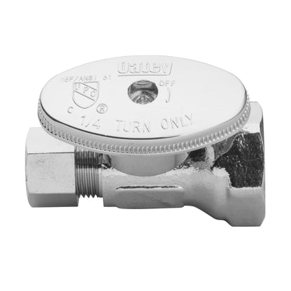 Quarter Turn Straight Stop Valve - 1/2 - Lead-Free