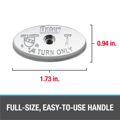 Quarter Turn Straight Stop Valve - 5/8 - Lead-Free