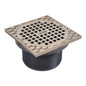 Oatey® 72070 Round Adjustable Barrel With Nickel Grate and Square Ring, 5 in, Plastic