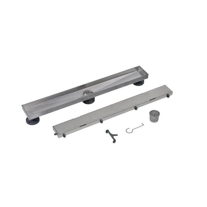 Linear Shower Drain with Tile-in Grate - DLS1240R2