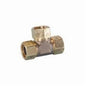 TracPipe® Counterstrike® AutoFlare® FGP-TF750-T750 Tee Fitting, 3/4 in Nominal, CSST End Style, Brass, Domestic