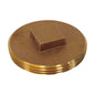 3 RAISED HEAD BRASS PLUG