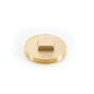 Raised Head Cleanout Plug - Brass - 2-1/2"