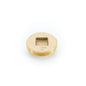 Countersunk Square Cleanout Plug - 2" - Brass
