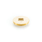 Countersunk Square Cleanout Plug - 3" - Brass