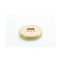 Countersunk Square Tapped Cleanout Plug - 3-1/2" - Brass