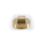 Raised Head Cleanout Plug - 3-1/2" - Brass
