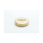 Countersunk Slot Cleanout Plug - 3-1/2" - Brass