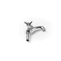 PASCO 21806 Quarter Turn Lavatory Faucet With 1/2 in Locknut and Rosette, Commercial, 1 Handles, Polished Chrome