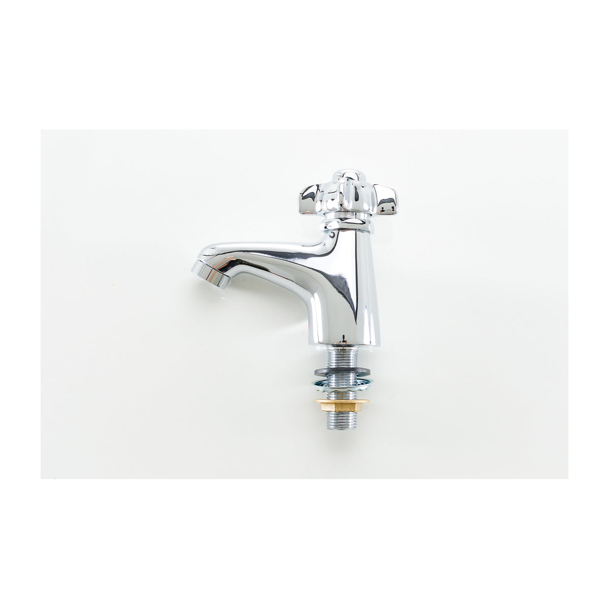 Heavy Duty Self-Close Bathroom Faucet - Brass