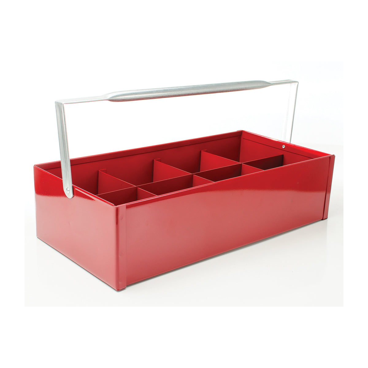 Fitting Tote Tray with 8 Dividers - 18 Ga Steel