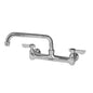 PASCO 33312 Medium Duty Faucet, 8 in Center, Polished Chrome, Domestic, Commercial
