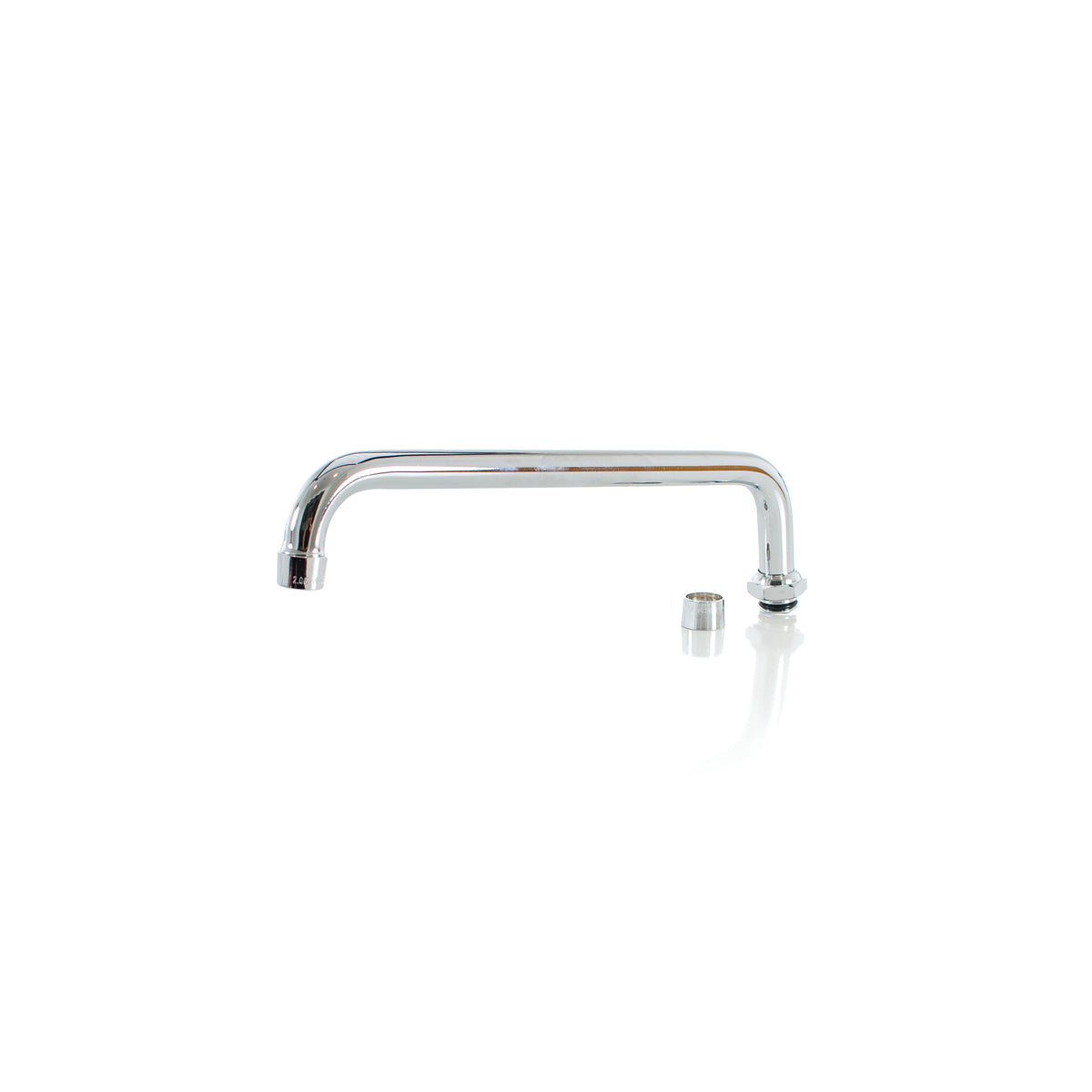 PASCO 33812 Heavy Duty Swing Spout Only, For Use With Commercial Faucet, Brass, Polished Chrome, Commercial