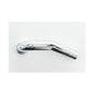 PASCO 35101 Left Short 22 deg Tubular Wall Bend Without P-Trap and Flange, 1-1/2 in Nominal, 17 ga, Brass, Polished Chrome