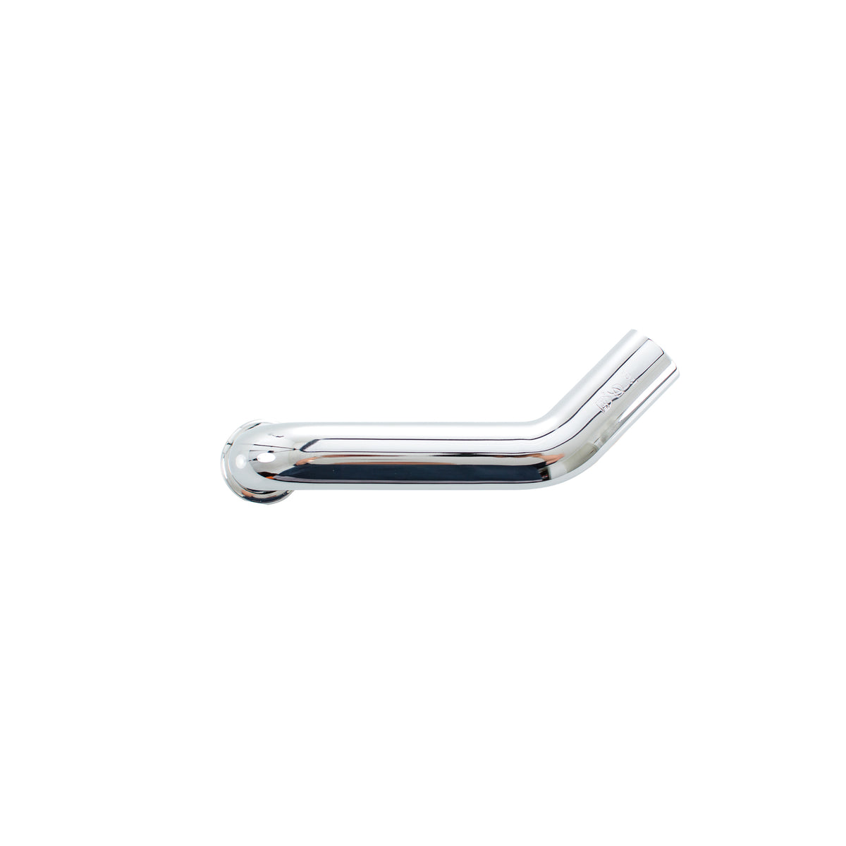 PASCO 35108 Right Long 45 deg Tubular Wall Bend Without P-Trap and Flange, 1-1/2 in Nominal, 17 ga, Brass, Polished Chrome