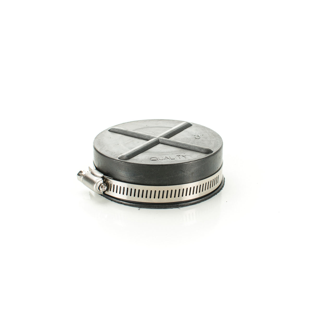 Test Cap - 3" Dia - Natural Rubber
