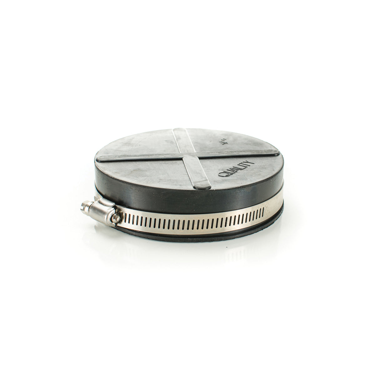 Test Cap - 4" Dia - Natural Rubber