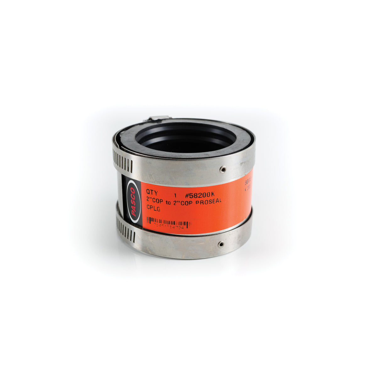 PASCO 58200K ProSeal 58-K Shielded Flexible Transition Coupling, 2 in Nominal, C x C End Style, Stainless Steel