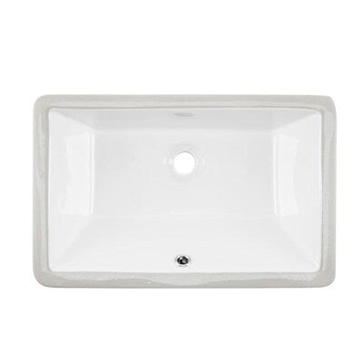 PF 20X15 RECTANGLE UM LAV WH