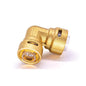 PRO-Fit™ 87035 Quick Connect Elbow Reducer, For Use With: R-22, R-32, R-134a, R-290, R-410a, R-507 and R-600a Push-to-Connect Refrigerants, 1/2 to 5/8 in, 870 psig, 250 deg F, Brass, Import