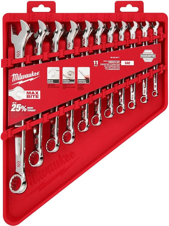 15pc Ratcheting Combination Wrench Set - SAE
