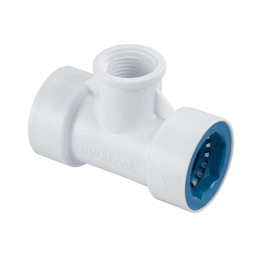 3/4 X 1/2 FPT PVC-LOCK TEE