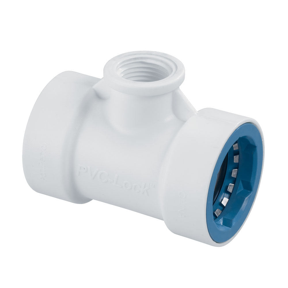 1 PVC-LOCK X 1/2 FPT TEE