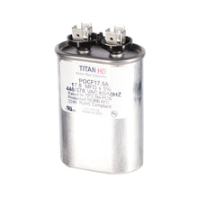 Packard POCF17.5A Titan HD Capacitor, 17.5 mfd, 440/370 V AC, 50/60 Hz, Oval Shape, Domestic