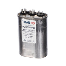 Packard POCFD4075A Capacitor, 440/470 V, 50/60 Hz, Oval Shape, Aluminum Case, Domestic