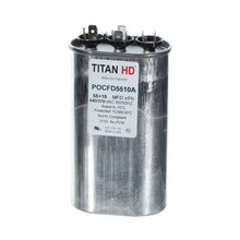 Packard POCFD5510A Titan HD Capacitor, 5510 mfd, 440/370 V AC, 50/60 Hz, Oval Shape, Domestic