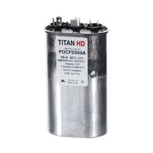 Packard POCFD555A Titan HD Capacitor, 555 mfd, 440/370 V AC, 50/60 Hz, Oval Shape, Domestic