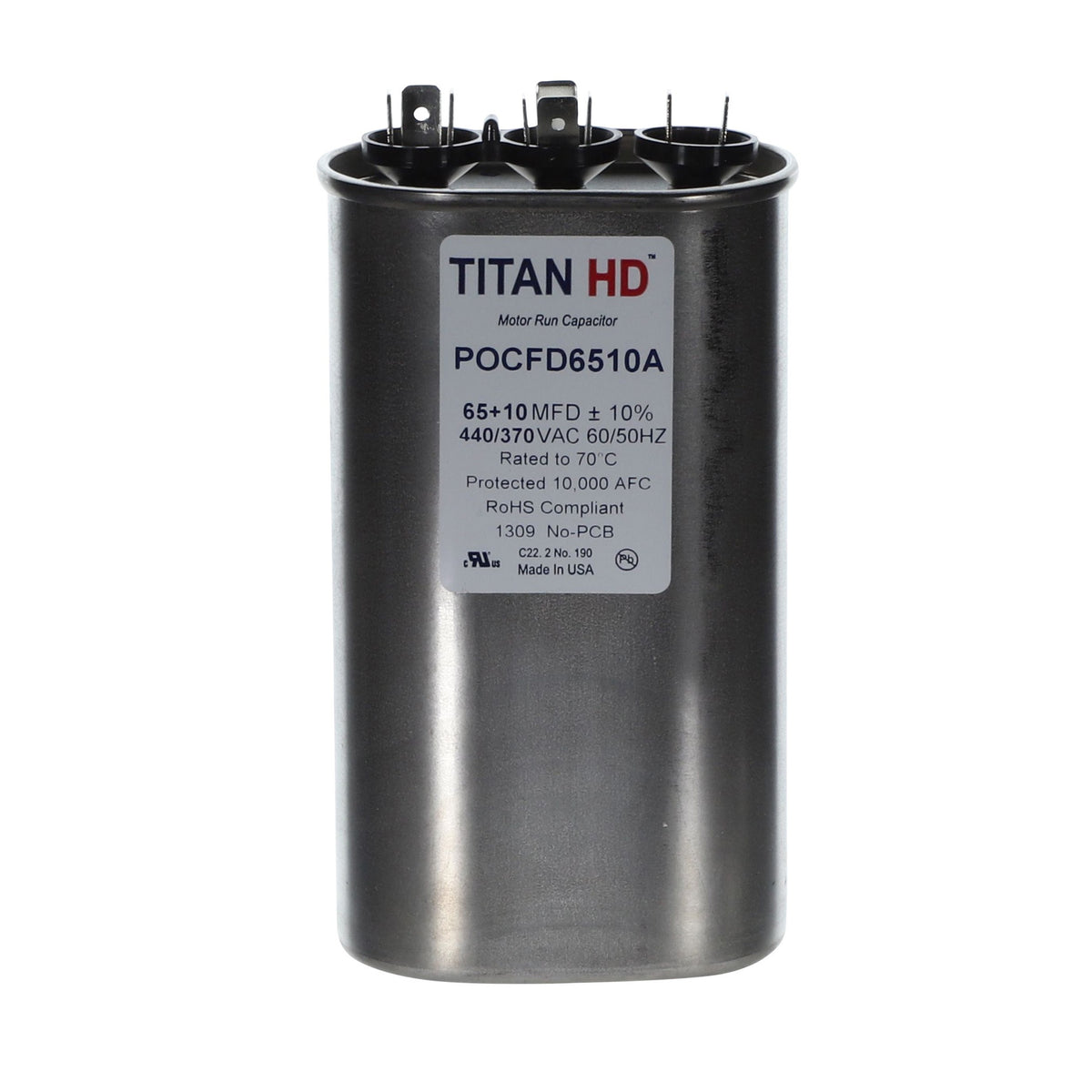 Titan Hd - Capacitor - 440/370 V AC - 6510 Mfd