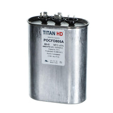 Packard POCFD805A Titan HD Capacitor, 805 mfd, 440/370 V AC, 50/60 Hz, Oval Shape, Domestic