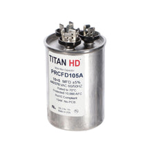 Packard PRCFD105A Titan HD Capacitor, 105 mfd, 440/370 V AC, 50/60 Hz, Round Shape, Domestic