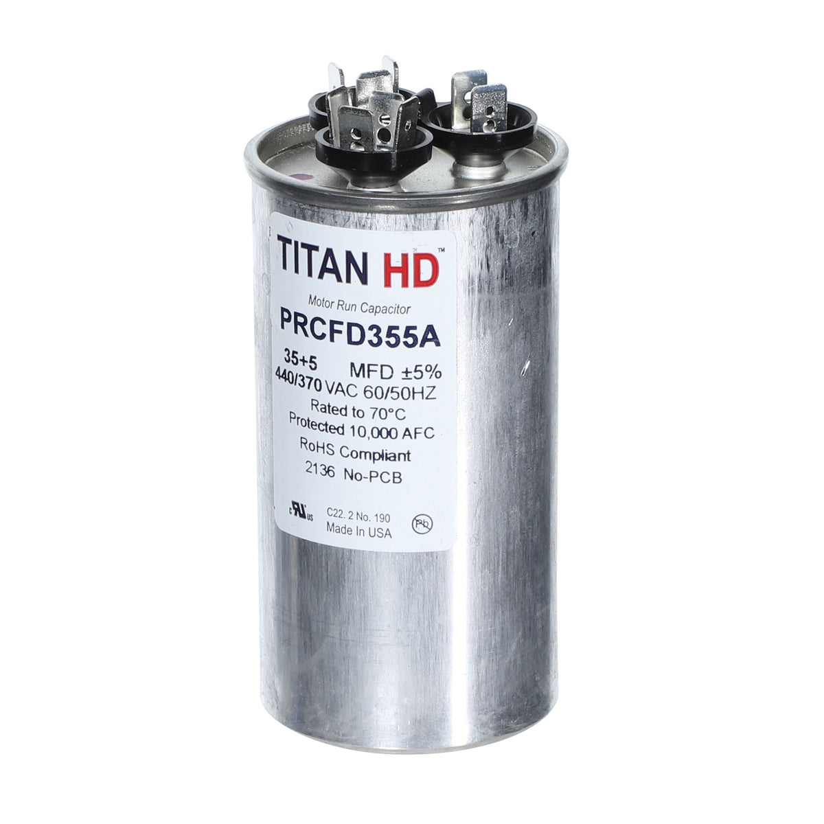 Titan Hd - Capacitor - 370, 440 V AC - 70/5 Uf