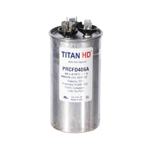 Packard PRCFD406A Titan HD Capacitor, 406 mfd, 440/370 V AC, 50/60 Hz, Round Shape, Domestic