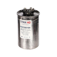 Packard PRCFD6510A Titan HD Capacitor, 6510 mfd, 440/370 V AC, 50/60 Hz, Round Shape, Domestic